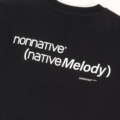 25SS ×fragment design ×ARTIST PROOF クルーネック スウェット(Native Melody SWEATSHIRT LS BLACK)