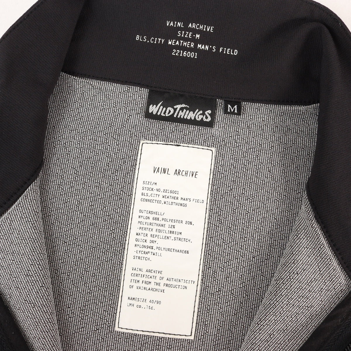 ×WILD THINGS ストレッチシェル ハーフジップ ジャケット