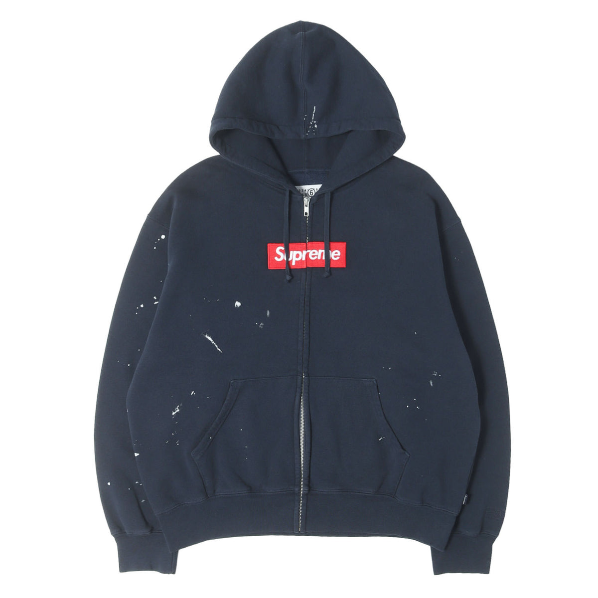 26SS ×MM6 Maison Margiela BOXロゴ ジップ スウェットパーカー(Box Logo Zip Up Hooded Sweatshirt)