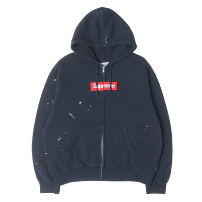 26SS ×MM6 Maison Margiela BOXロゴ ジップ スウェットパーカー(Box Logo Zip Up Hooded Sweatshirt)