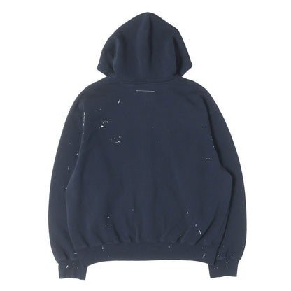 26SS ×MM6 Maison Margiela BOXロゴ ジップ スウェットパーカー(Box Logo Zip Up Hooded Sweatshirt)