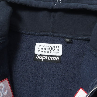 26SS ×MM6 Maison Margiela BOXロゴ ジップ スウェットパーカー(Box Logo Zip Up Hooded Sweatshirt)