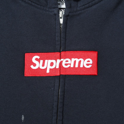 26SS ×MM6 Maison Margiela BOXロゴ ジップ スウェットパーカー(Box Logo Zip Up Hooded Sweatshirt)