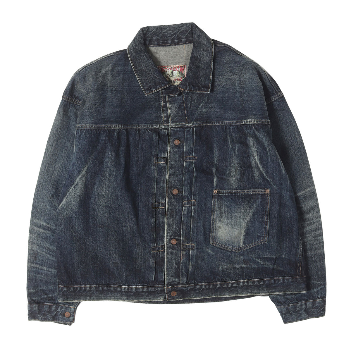 24SS ×BerBerJin 藤原裕 1stタイプ ヴィンテージ加工 デニムジャケット(DENIM JACKET/FIRST)