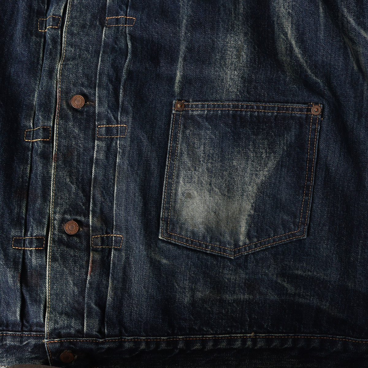 24SS ×BerBerJin 藤原裕 1stタイプ ヴィンテージ加工 デニムジャケット(DENIM JACKET/FIRST)