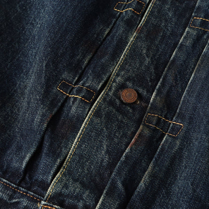 24SS ×BerBerJin 藤原裕 1stタイプ ヴィンテージ加工 デニムジャケット(DENIM JACKET/FIRST)