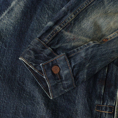 24SS ×BerBerJin 藤原裕 1stタイプ ヴィンテージ加工 デニムジャケット(DENIM JACKET/FIRST)