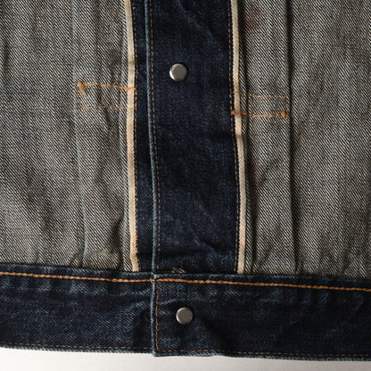 24SS ×BerBerJin 藤原裕 1stタイプ ヴィンテージ加工 デニムジャケット(DENIM JACKET/FIRST)
