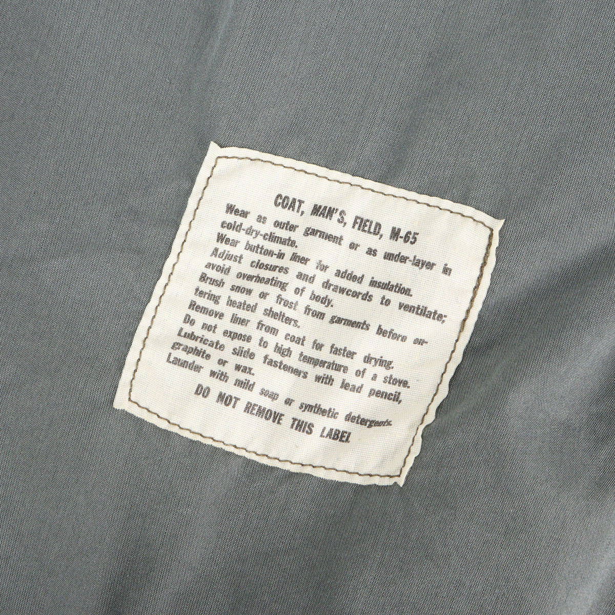 2nd アルミジッパー グレーライナー M-65 フィールドジャケット (Type M-65) BR11702