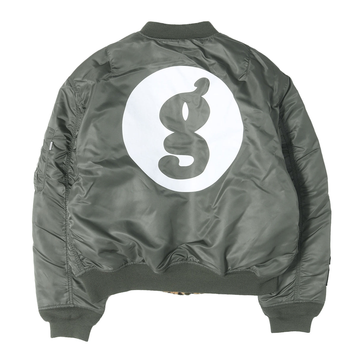 25SS ×GOODENOUGH ×ALPHA レオパード柄 リバーシブル MA-1ジャケット(Reversible MA-1)