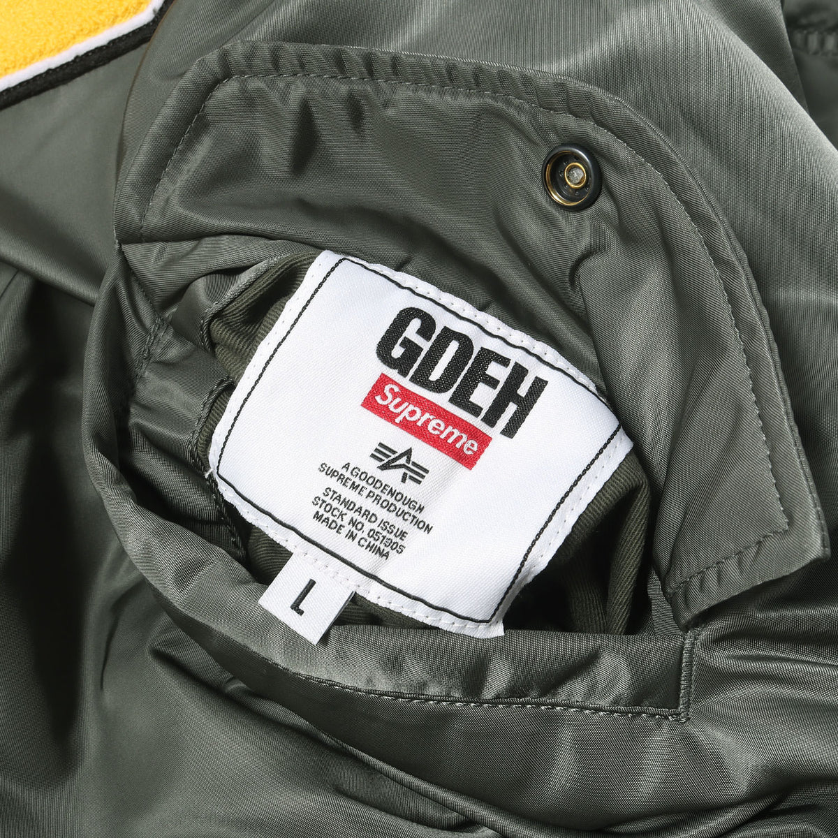 25SS ×GOODENOUGH ×ALPHA レオパード柄 リバーシブル MA-1ジャケット(Reversible MA-1)