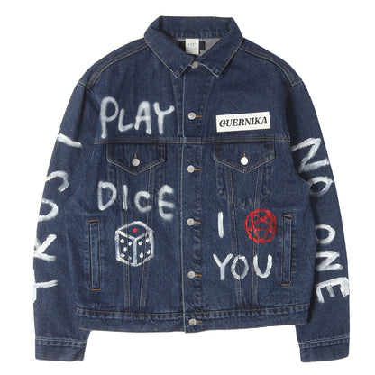 23SS Cell Division 落書きグラフィック 3rdタイプ デニムジャケット(Jesus Denim Jacket)