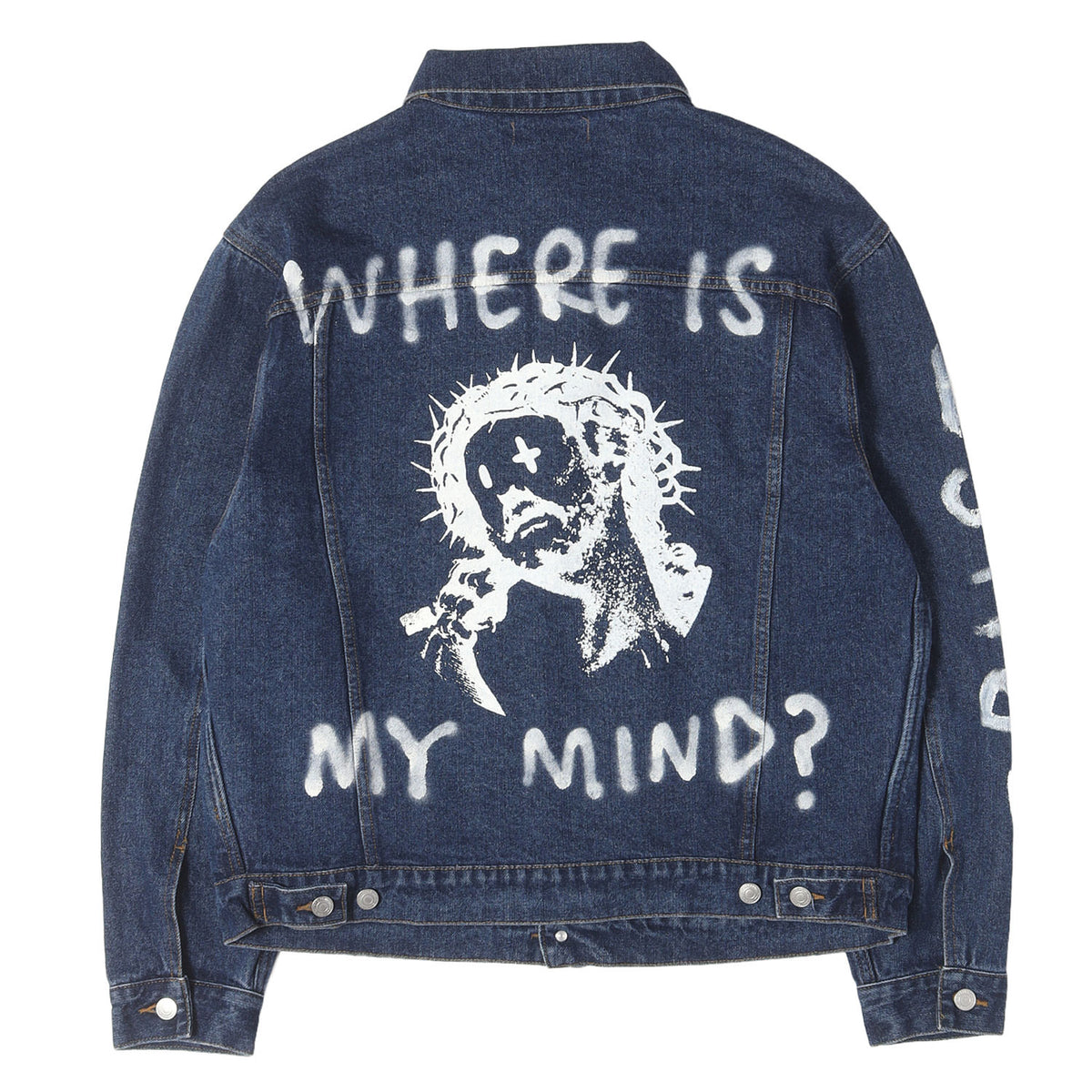 23SS Cell Division 落書きグラフィック 3rdタイプ デニムジャケット(Jesus Denim Jacket)