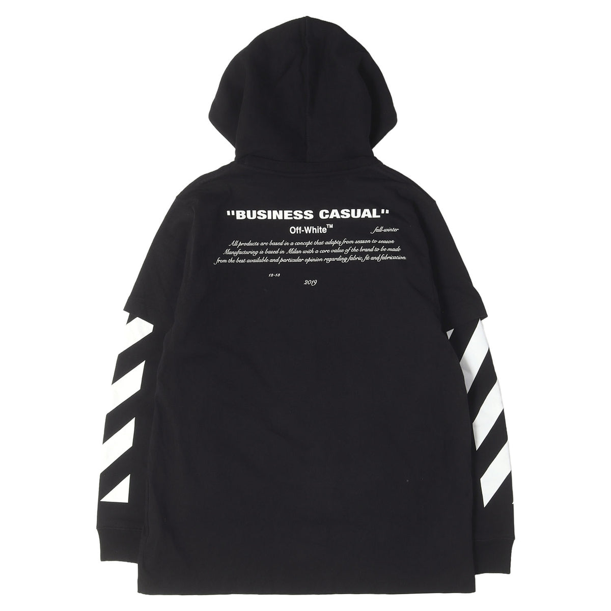 絵画グラフィック レイヤード スウェットパーカー(BERNINI LAYERED HOODIE)