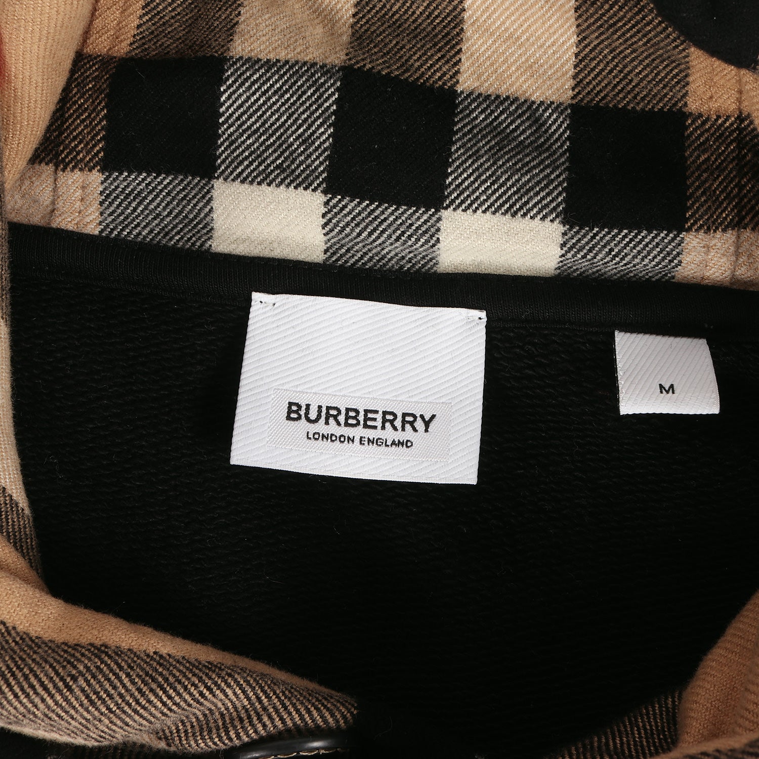 バーバリー BURBERRY チェック フード コットン スウェット パーカー