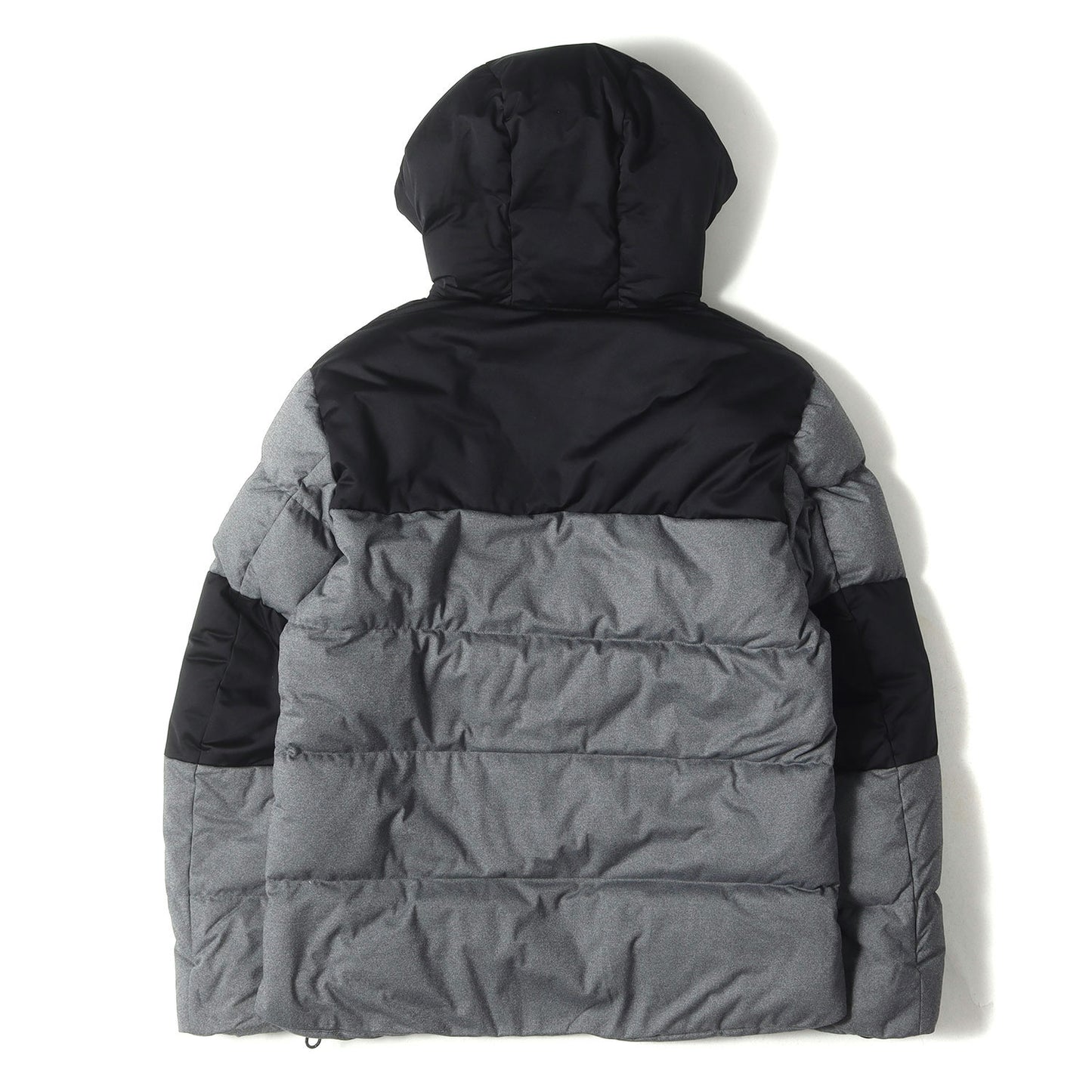 カラーブロック フーデッド ダウンジャケット (51F32-832)