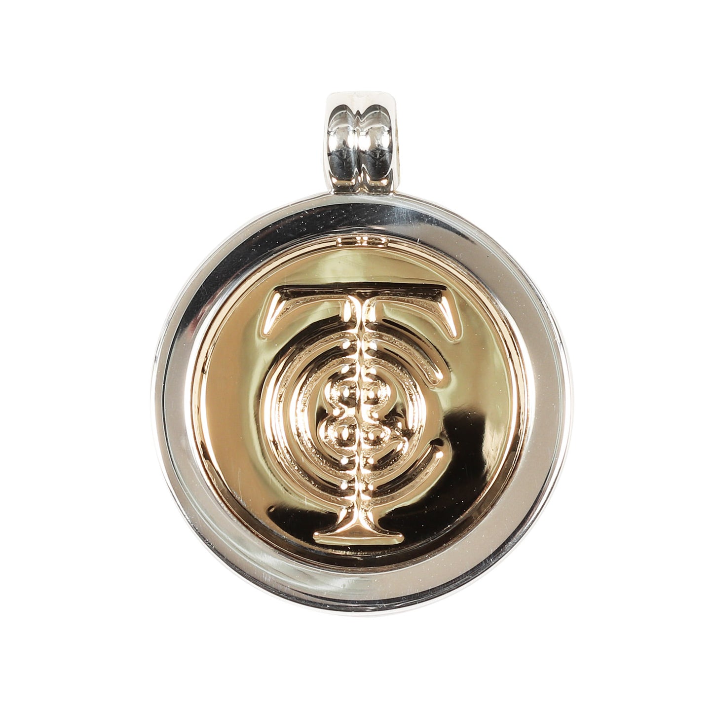 スターリングシルバー 18KT コンビ T&Co コイン ネックレストップ / チャーム ジュエリー