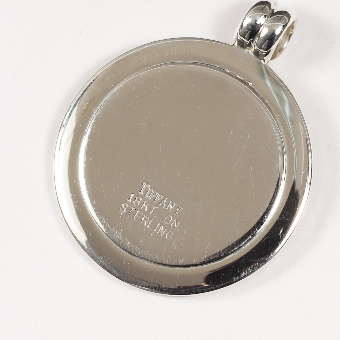 スターリングシルバー 18KT コンビ T&Co コイン ネックレストップ / チャーム ジュエリー
