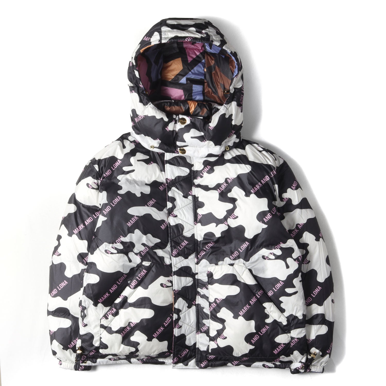 MARK&LONA (マーク&ロナ) リバーシブル ジオメトリック ナイロン