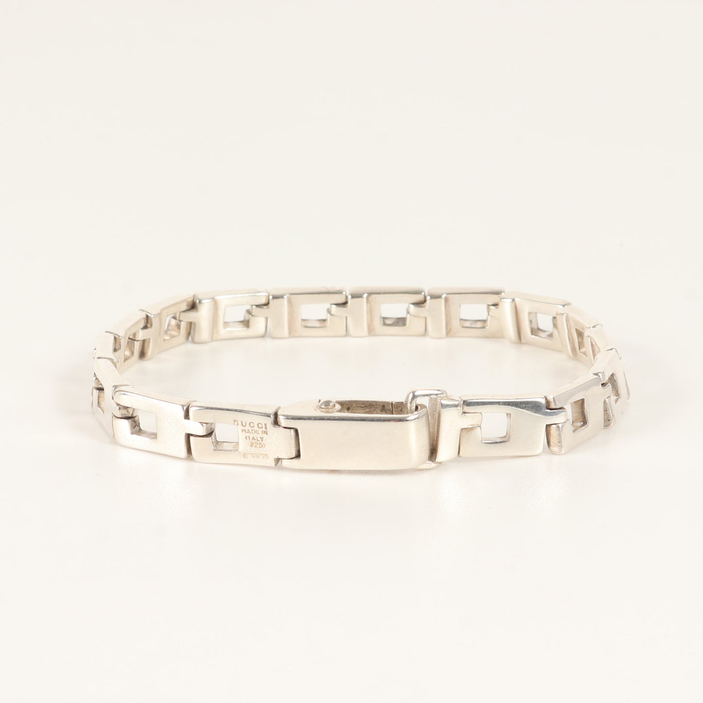 Gシェイプ リンク ブレスレット (G Shaped Bracelet) / シルバー925 チェーン アクセサリー ジュエリー オールド