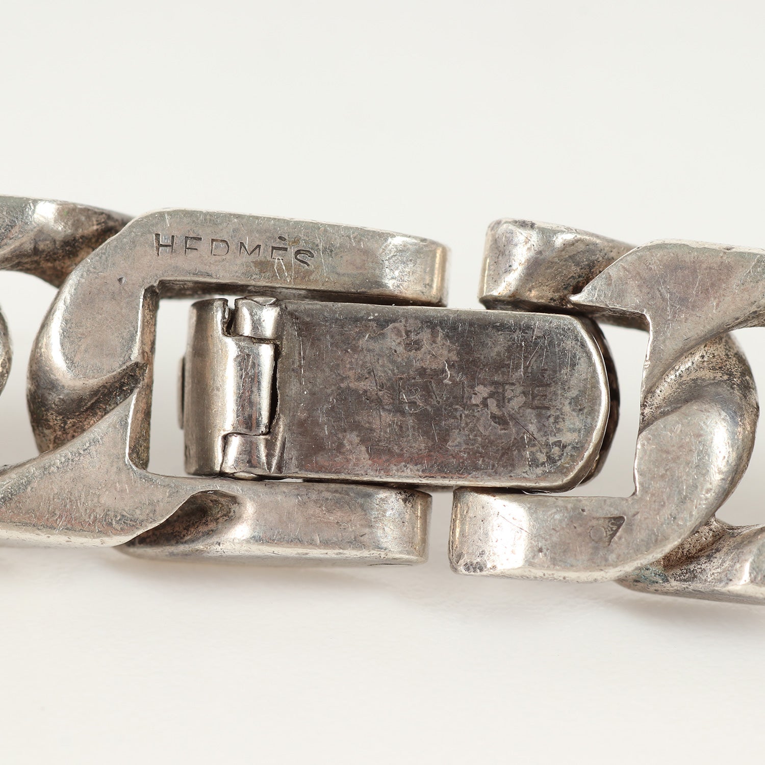 HERMES (エルメス) 60s - 80s ID ブレスレット / シルバー800 蟹