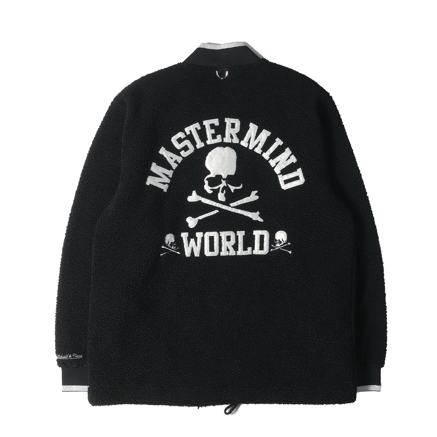 mastermind JAPAN (マスターマインドジャパン) 22AW × MITCHELL&NESS バック スカル ロゴ 刺繍 ループボア  ブルゾン (SHERPA JACKET 0JBF5238-CLB) / WORLD - ブランド古着の通販・買取 | BEEGLE by Boo-Bee