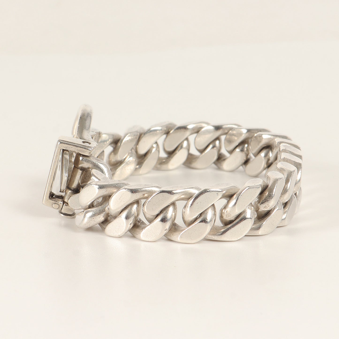 ブックルセリエ MM チェーン ブレスレット / シルバー800 蟹刻印 喜平 バックル ベルト ヴィンテージ オールド ジュエリー アクセサリー