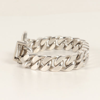 ブックルセリエ MM チェーン ブレスレット / シルバー800 蟹刻印 喜平 バックル ベルト ヴィンテージ オールド ジュエリー アクセサリー