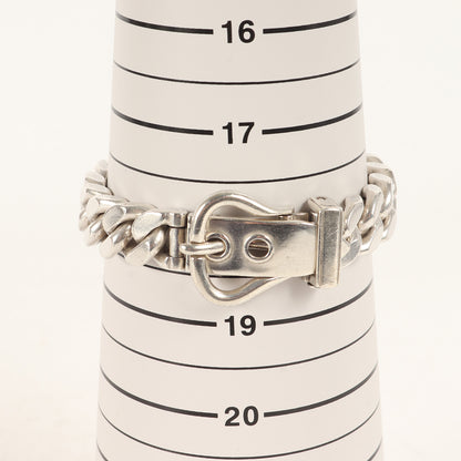 ブックルセリエ MM チェーン ブレスレット / シルバー800 蟹刻印 喜平 バックル ベルト ヴィンテージ オールド ジュエリー アクセサリー