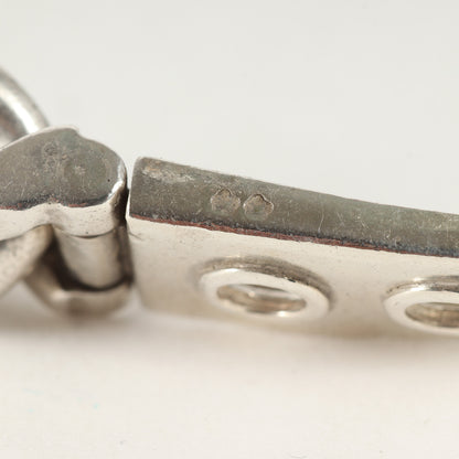 ブックルセリエ MM チェーン ブレスレット / シルバー800 蟹刻印 喜平 バックル ベルト ヴィンテージ オールド ジュエリー アクセサリー