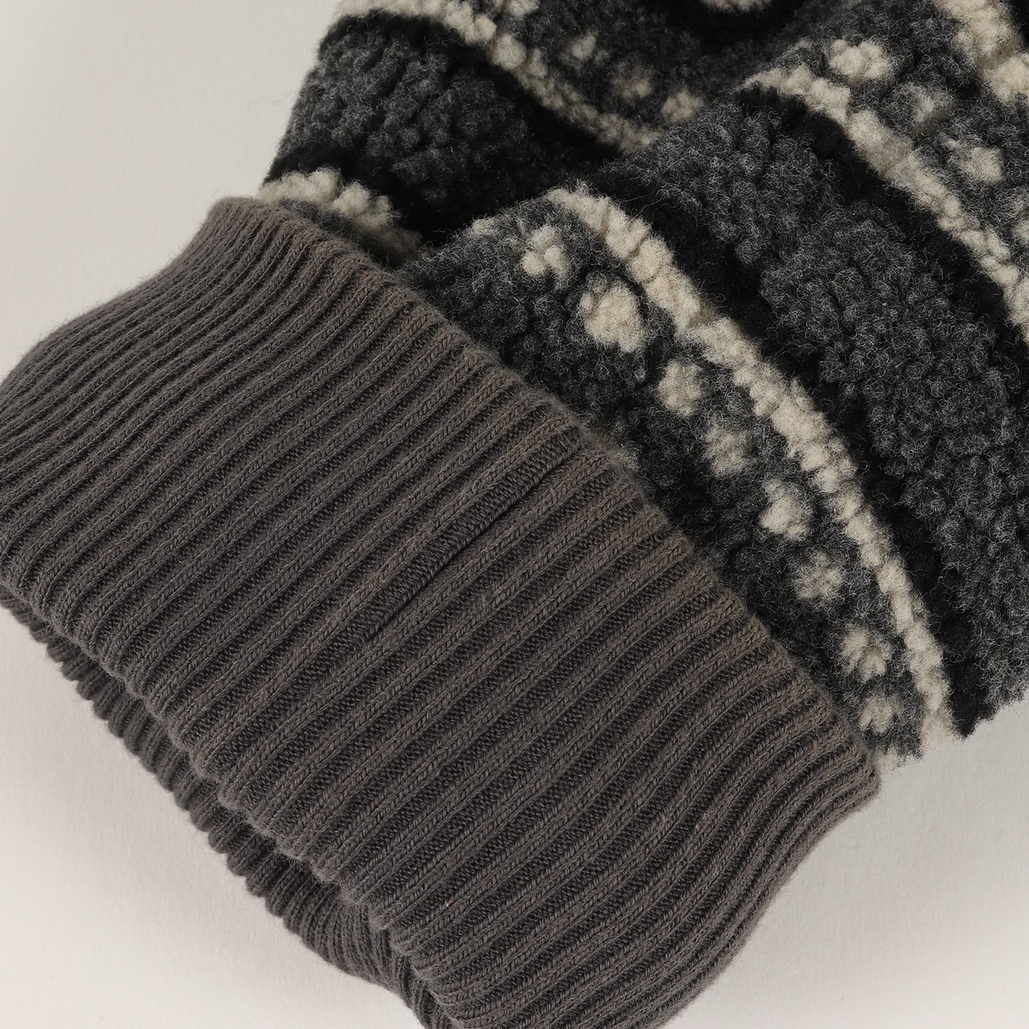 21AW ラムレザー 切替 ペイズリー ボアフリース ダブルジップ ブルゾン (Printed Bandana Polar Fleece Jacket)