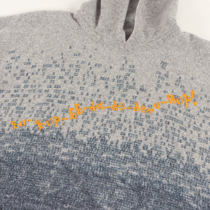 ロゴ刺繍 グラデーション カシミヤ混 ウール ニット パーカー