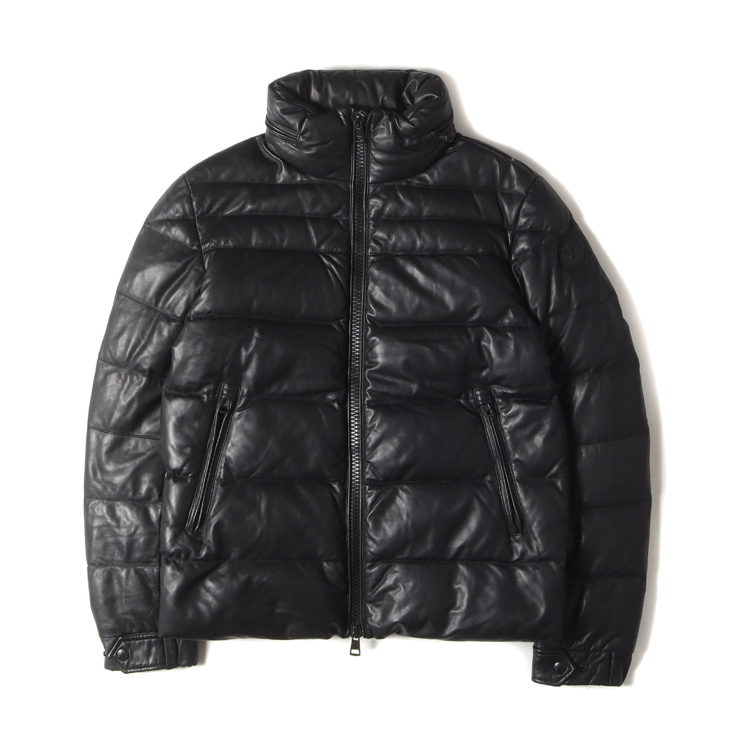 MONCLER (モンクレール) シープスキンレザー ダウンジャケット (GABERIC GIUBBOTTO) - ブランド古着の通販・買取 |  BEEGLE by Boo-Bee