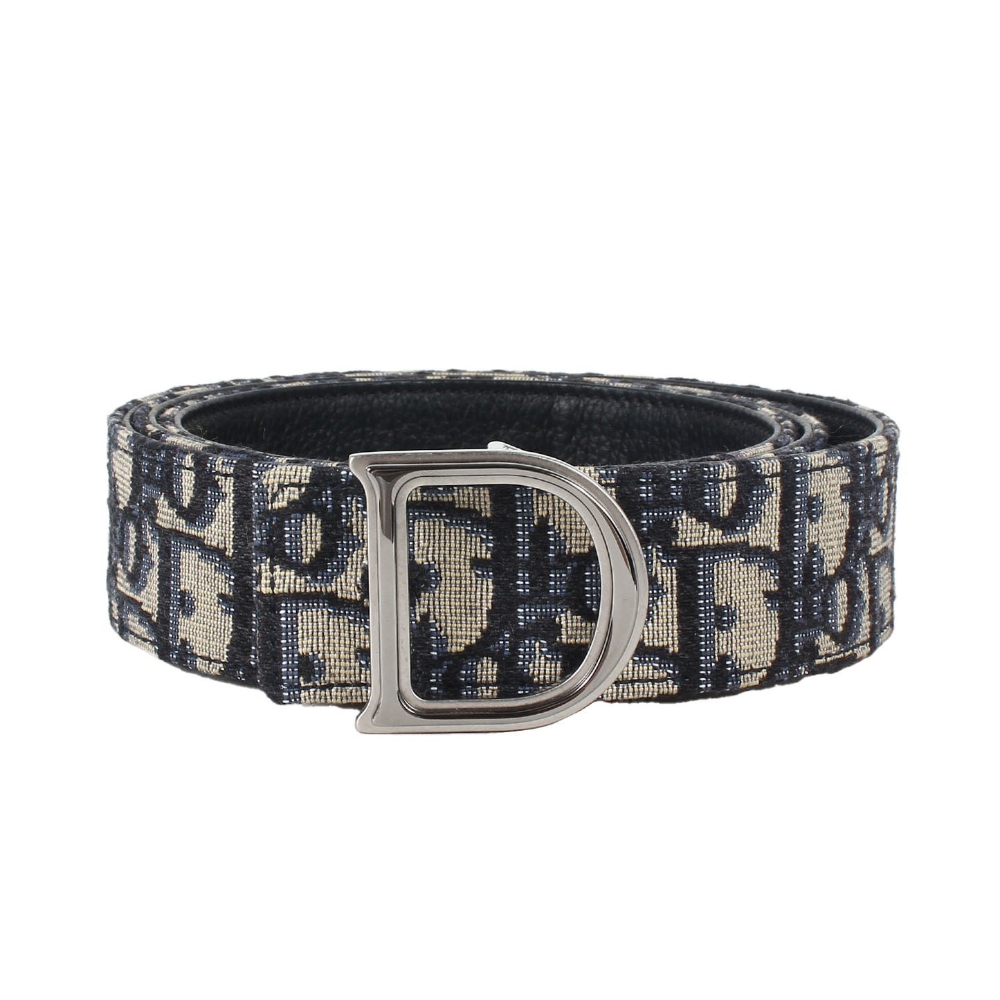 22SS Dロゴ バックル リバーシブル オブリーク ジャガード シボレザー ベルト (4411REYSE) / 定番 ベーシック ラグカジ ラグジュアリー カジュアル