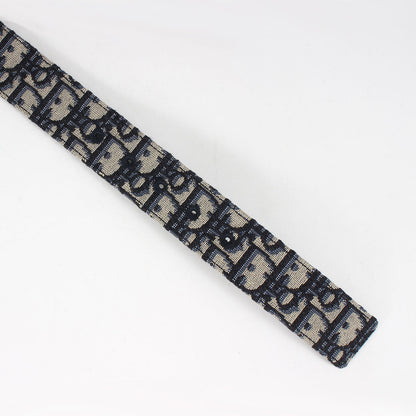 22SS Dロゴ バックル リバーシブル オブリーク ジャガード シボレザー ベルト (4411REYSE) / 定番 ベーシック ラグカジ ラグジュアリー カジュアル