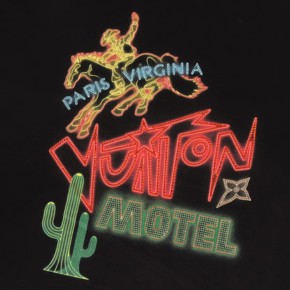 24AW Vuitton Motel モチーフ クリスタル ストラス ロゴ Tシャツ (1AFXNG) / 定番 ベーシック ラグカジ ラグジュアリー