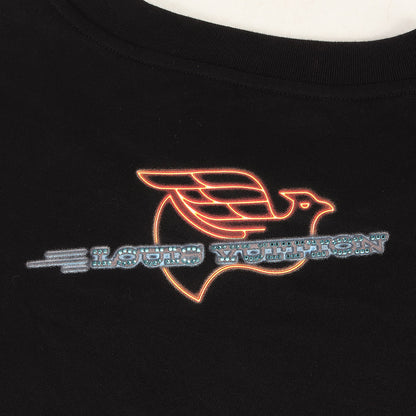 24AW Vuitton Motel モチーフ クリスタル ストラス ロゴ Tシャツ (1AFXNG) / 定番 ベーシック ラグカジ ラグジュアリー