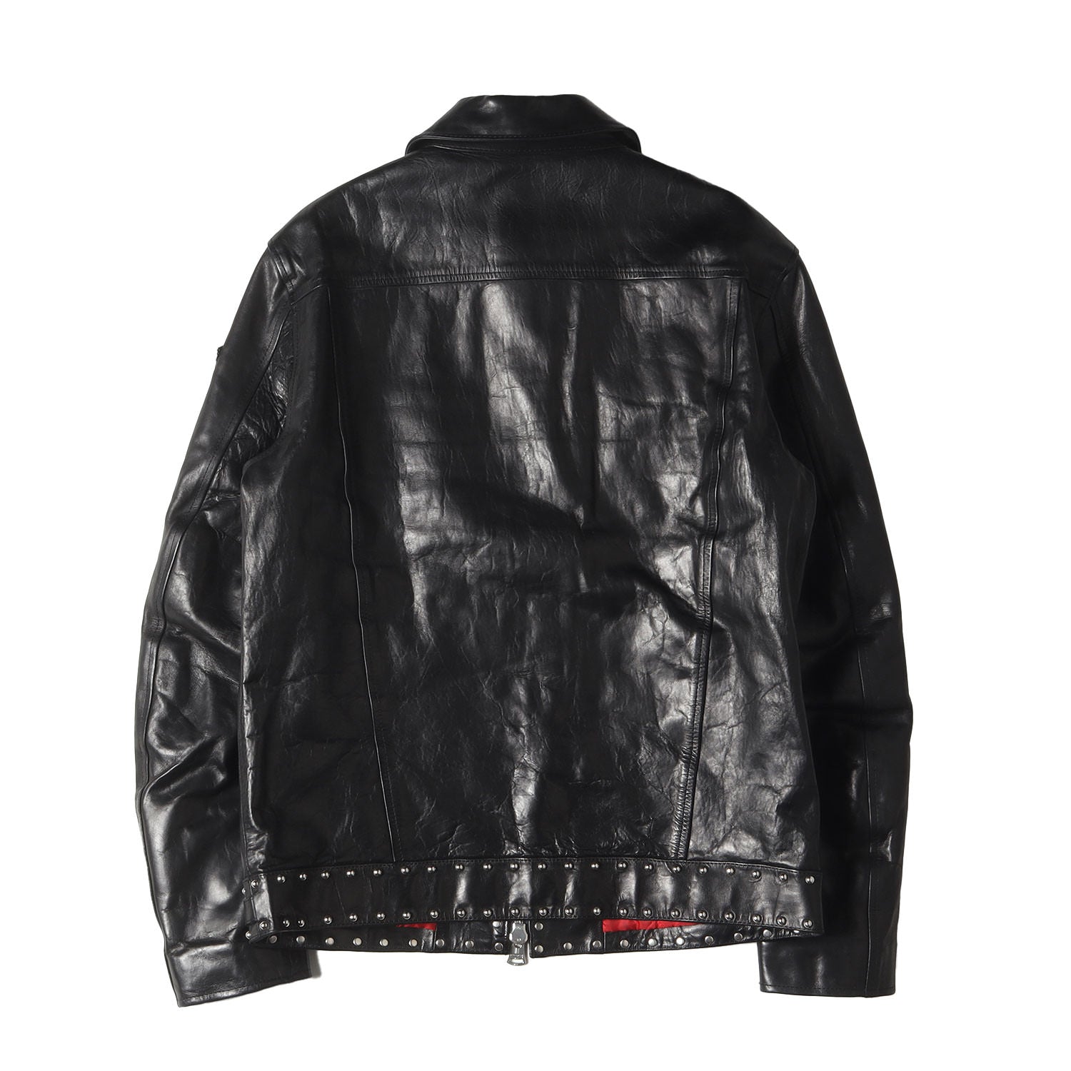 21AW × BACKLASH スタッズ ホースレザー スタッズ シングル ライダース