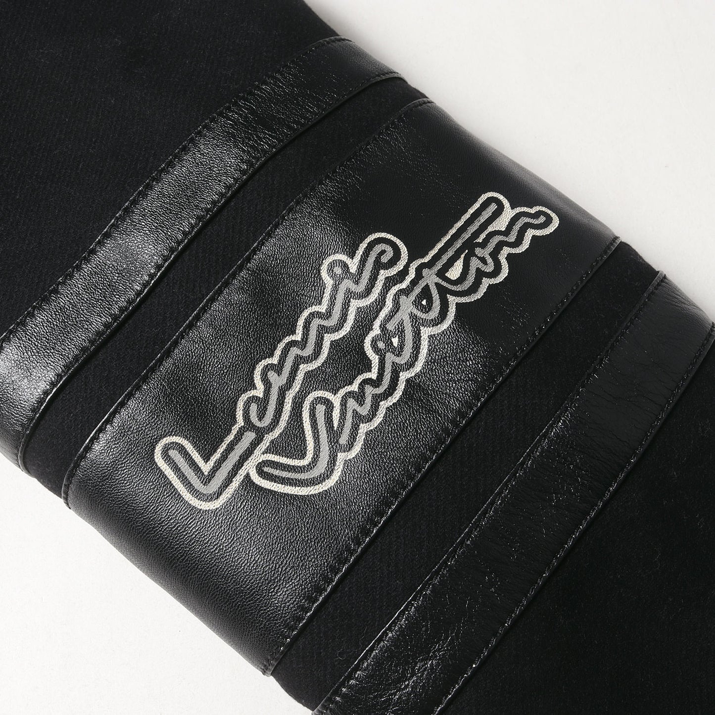 23SS ミュージカル LV シグネチャー ラムレザー メルトン コンビ バーシティ ブルゾン (1AAUYY) / スタジャン アウター ラグカジ ラグジュアリー ハイエンド カジュアル