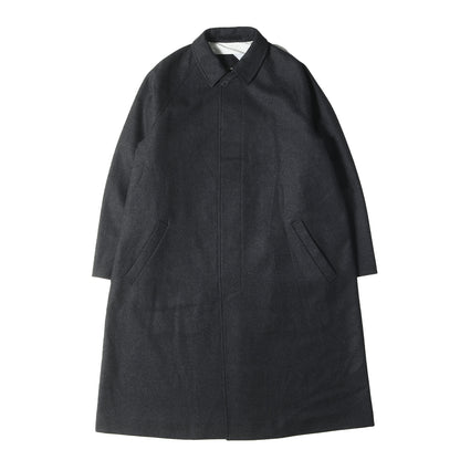 ウール フランネル フライフロント ステンカラー ロング コート (WOOL FLANNEL BALMACAAN COAT 6929422)