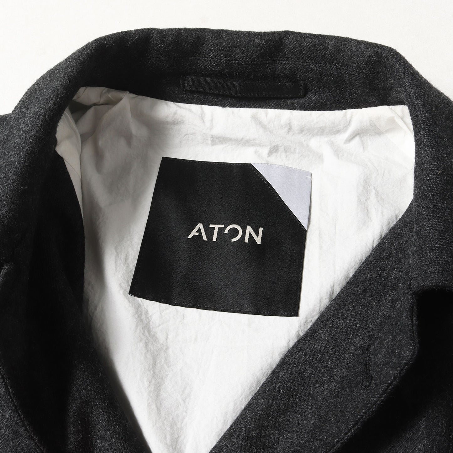 ウール フランネル フライフロント ステンカラー ロング コート (WOOL FLANNEL BALMACAAN COAT 6929422)