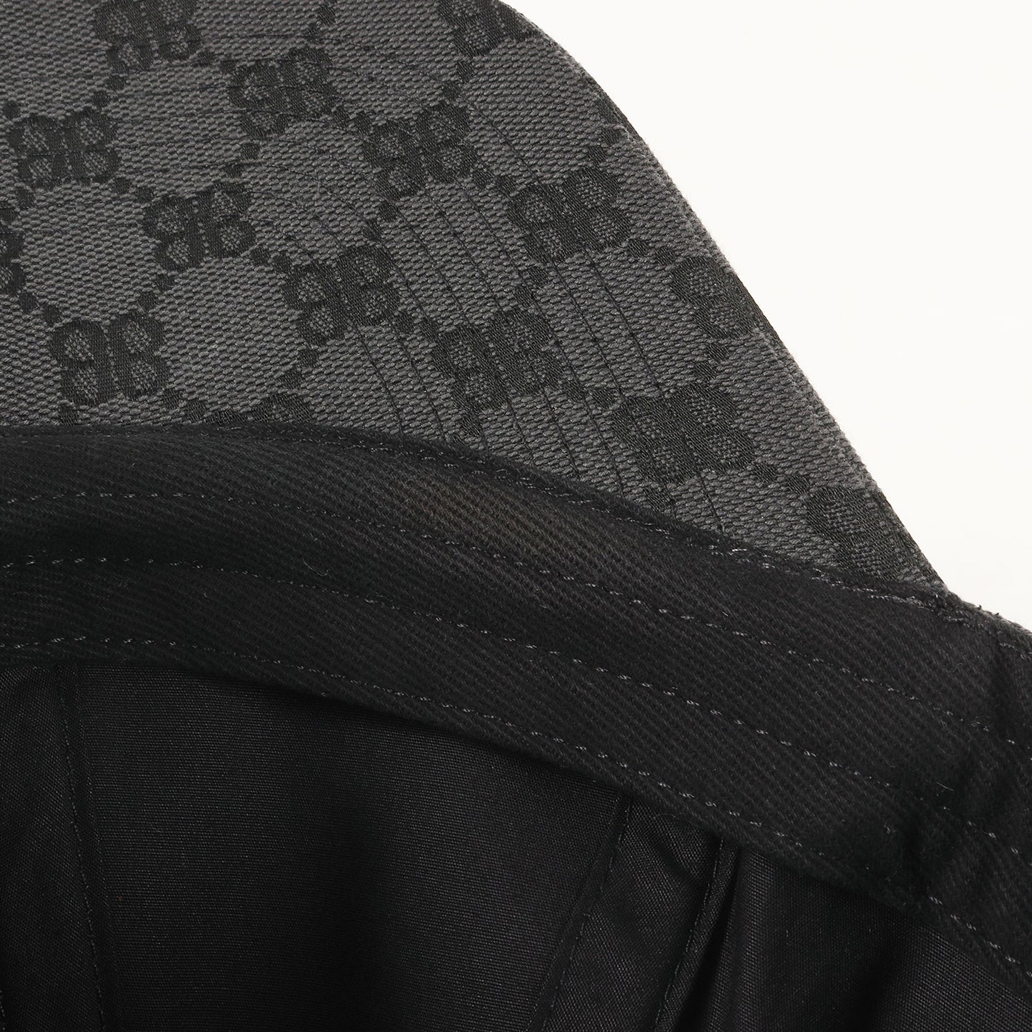 22SS × BALENCIAGA ハッカープロジェクト BB モノグラム ジャガード キャンバス ロゴ キャップ (680717 4B3B7)