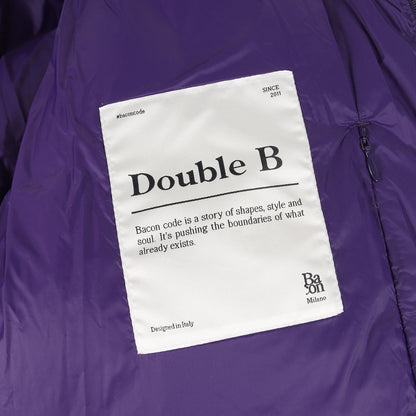 フーデッド ハイネック ダブルジップ ダウンジャケット (MDOUBLE B WLT BACPIGIA 409)