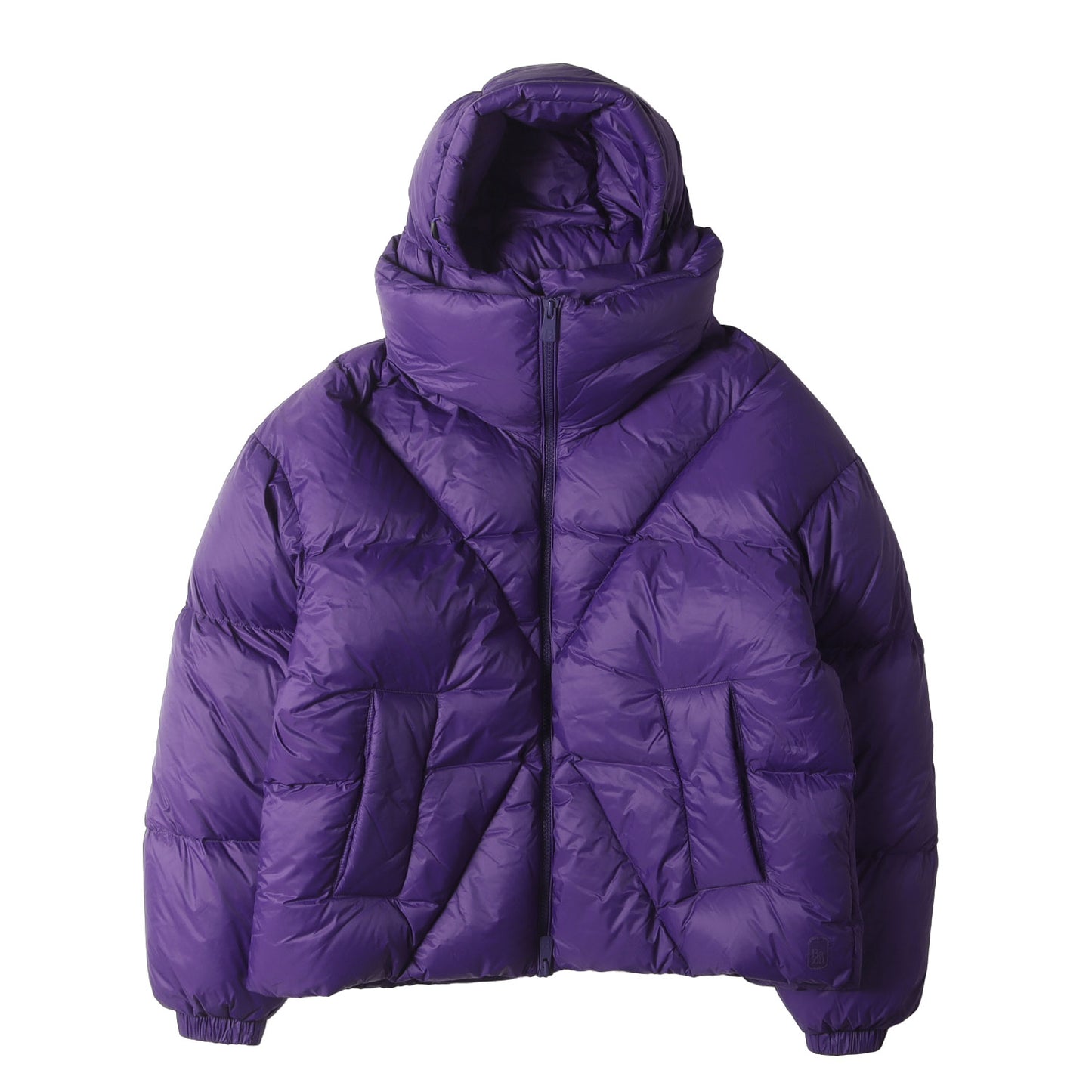 フーデッド ハイネック ダブルジップ ダウンジャケット (MDOUBLE B WLT BACPIGIA 409)