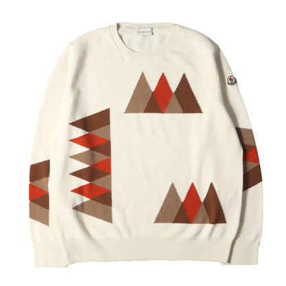 20AW ジオメトリックジャガード ハイゲージ カシミヤ混ウール ニット (GIROCOLLO TRICOT)