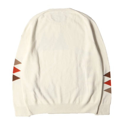20AW ジオメトリックジャガード ハイゲージ カシミヤ混ウール ニット (GIROCOLLO TRICOT)