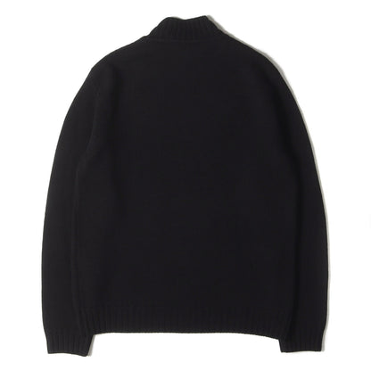 21AW ジオメトリック ロゴ ジャガード モックネック ウール ニット (FZ467 AH38)