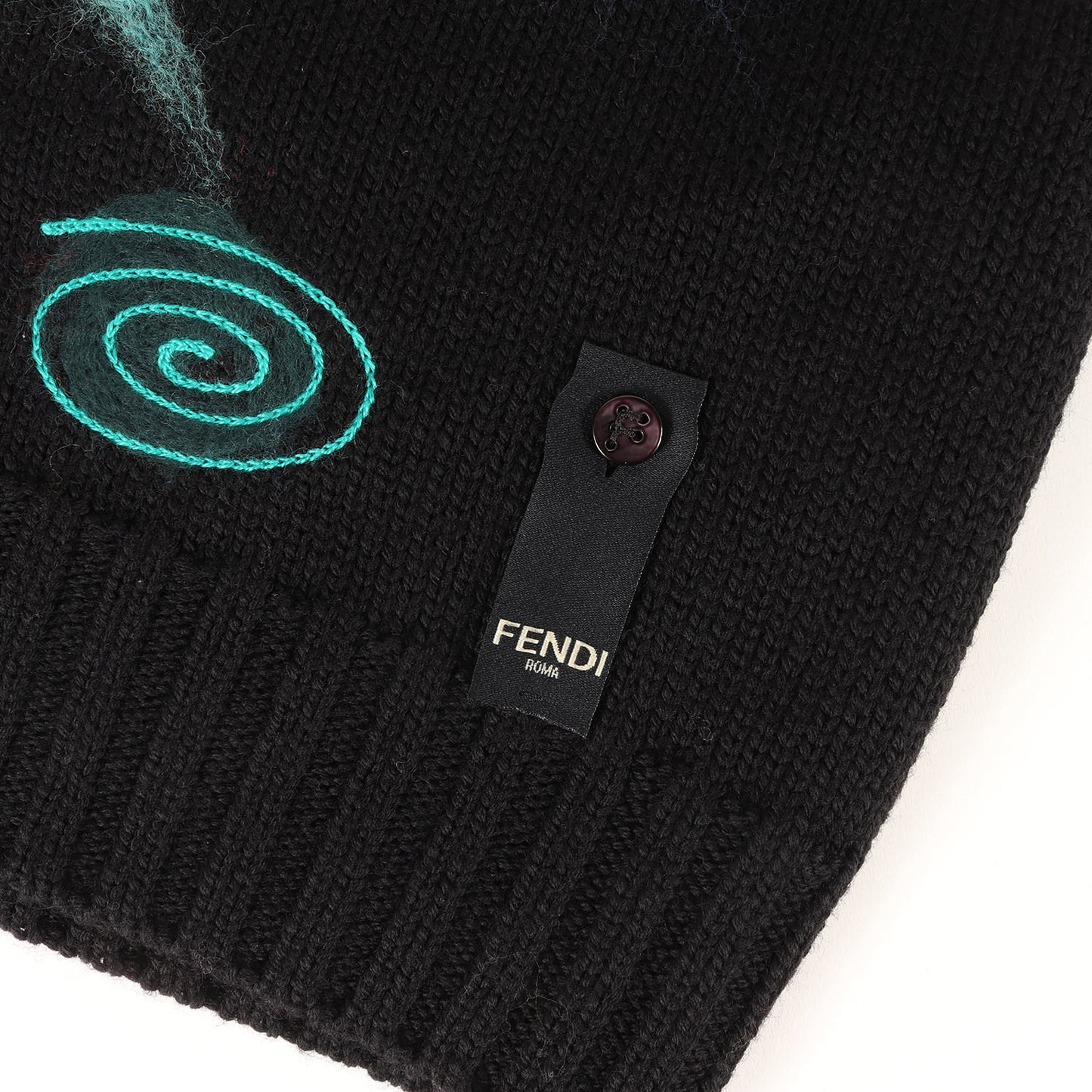 21AW ジオメトリック ロゴ ジャガード モックネック ウール ニット (FZ467 AH38)