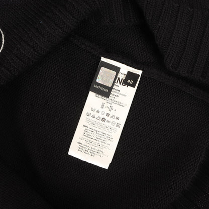 21AW ジオメトリック ロゴ ジャガード モックネック ウール ニット (FZ467 AH38)