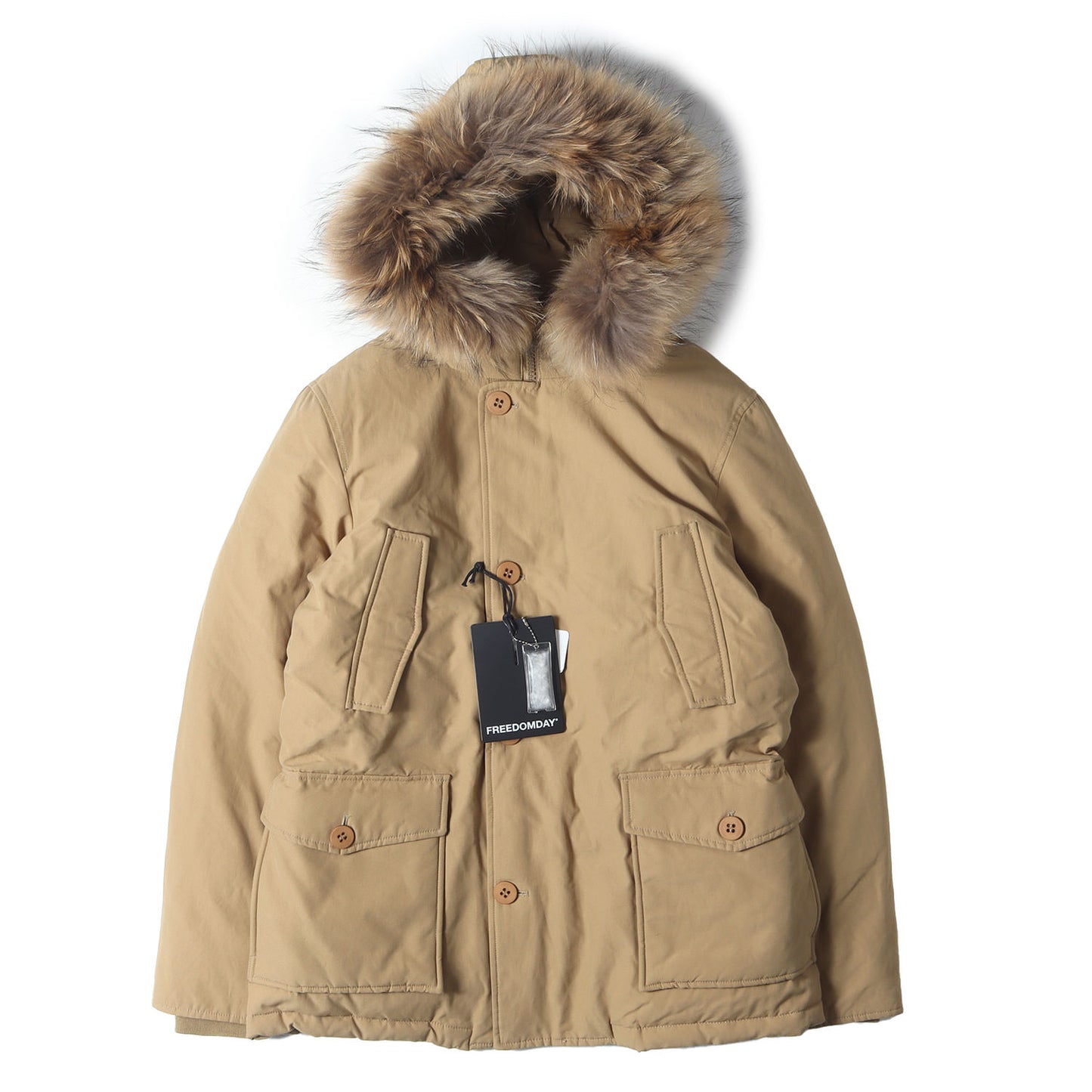 ラクーンファー フーデッド ダウンジャケット (NEW CAMPIGLIO 074421600-1054)